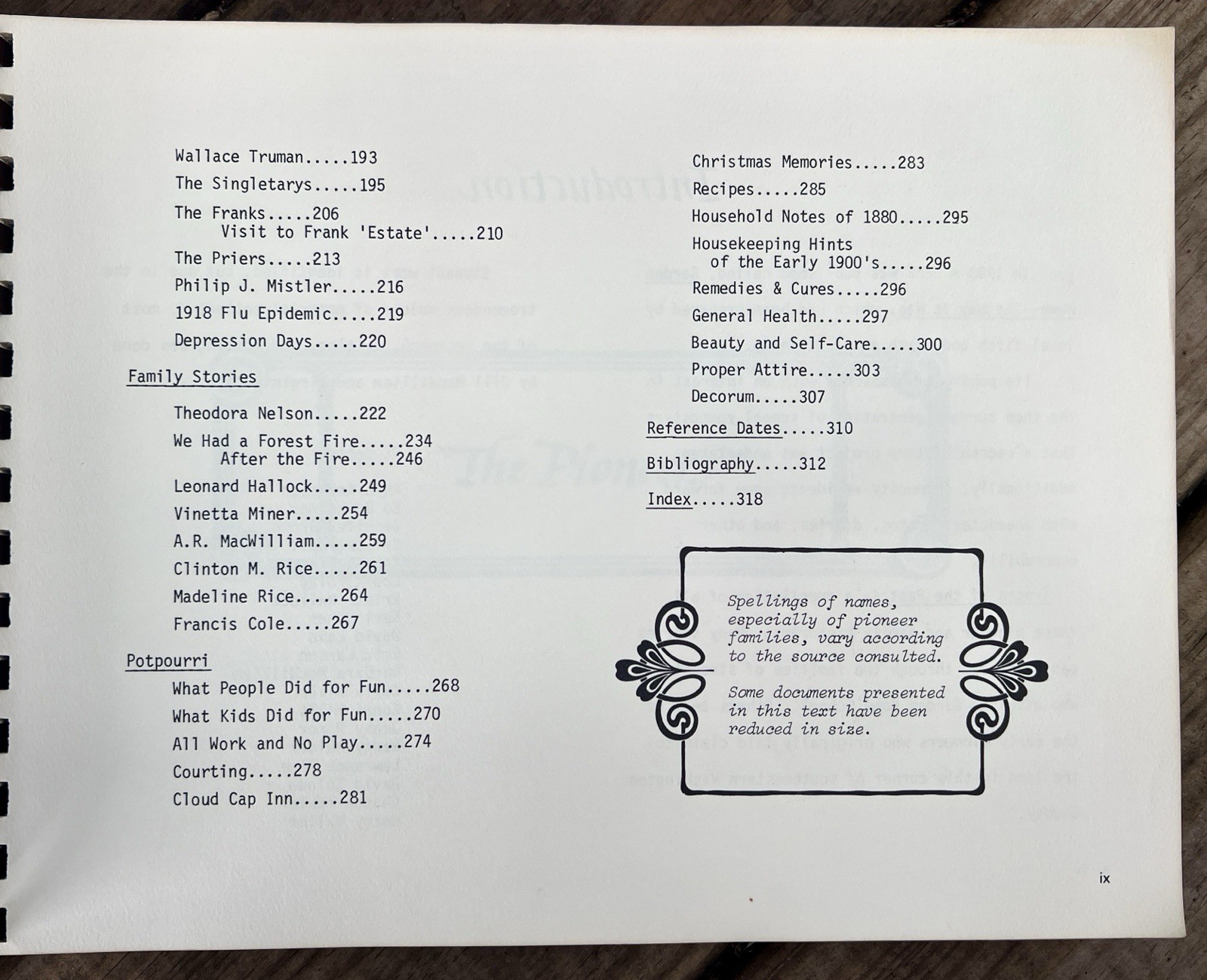 Traces of the Past 1984 Local-Family History Beaverton Washington County Oregon
