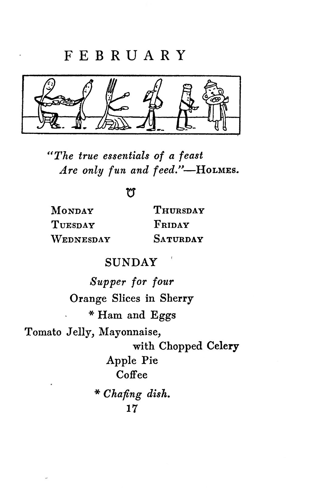 1912 Sunday Suppers being 54 Chafing Dish Recipes Vintage Cook Book 111 Pages