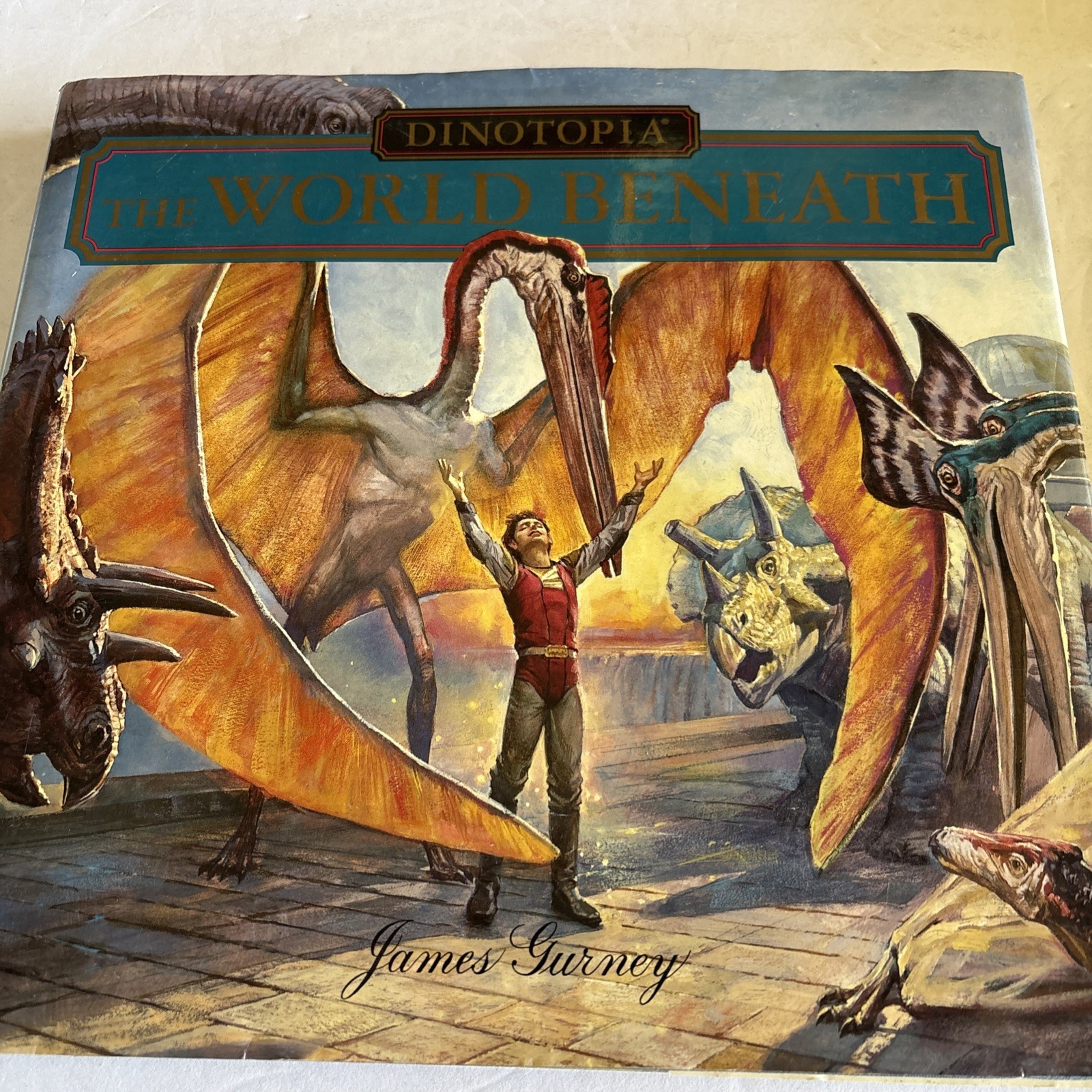 DINOTOPIA by James Gurney The World Beneath 1st Edition/ 1st Printing, HCDJ 1995
