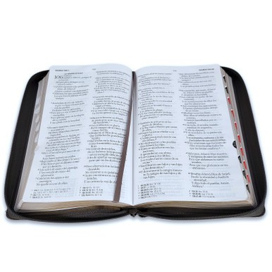 Biblia con Cierre Letra Super Gigante Manual 19 puntos RV1960 mokka con indice