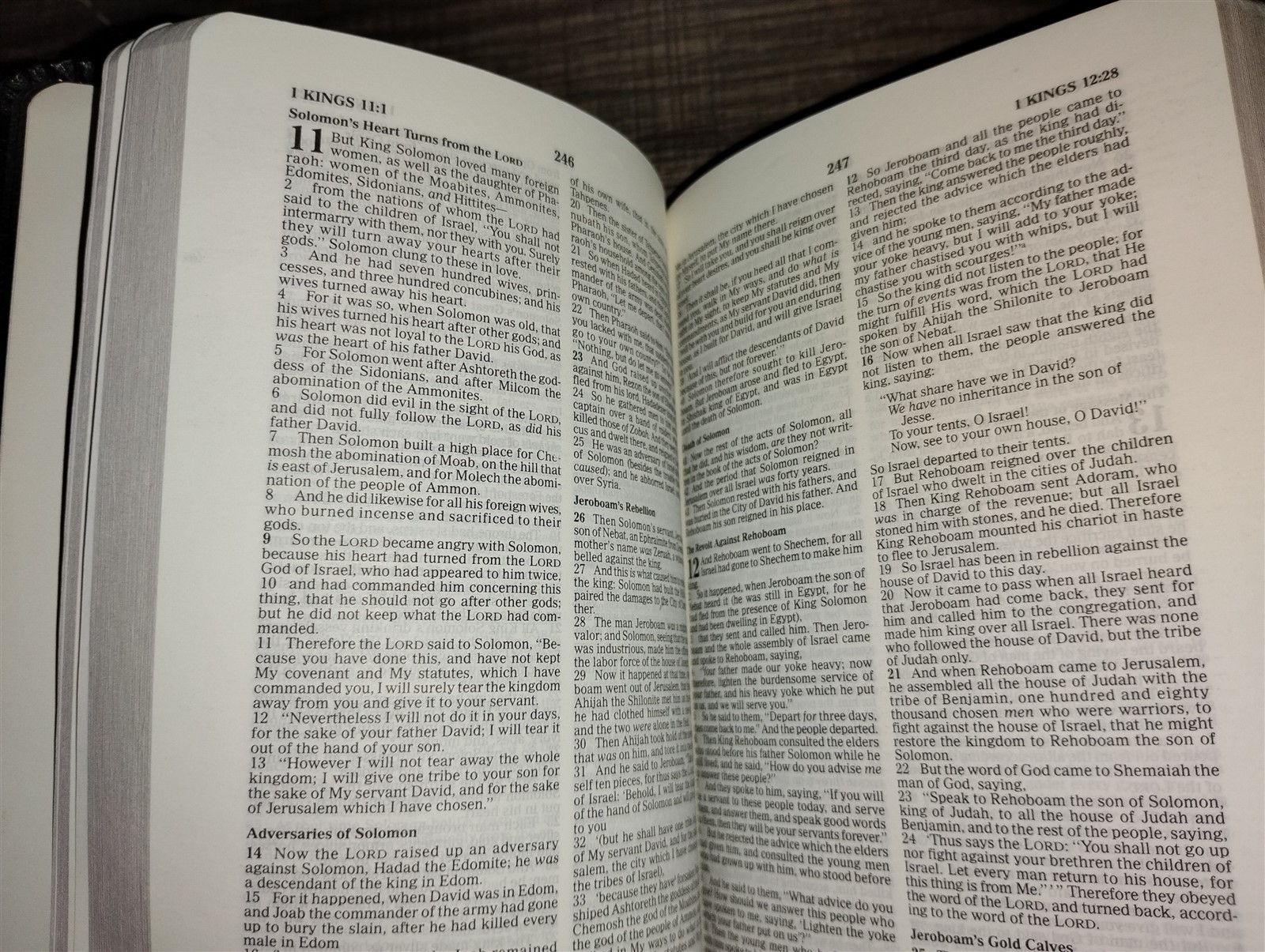 Pocket Size NKJV Bible New King James 1990 Thomas Nelson Compact Text Bonded Lth
