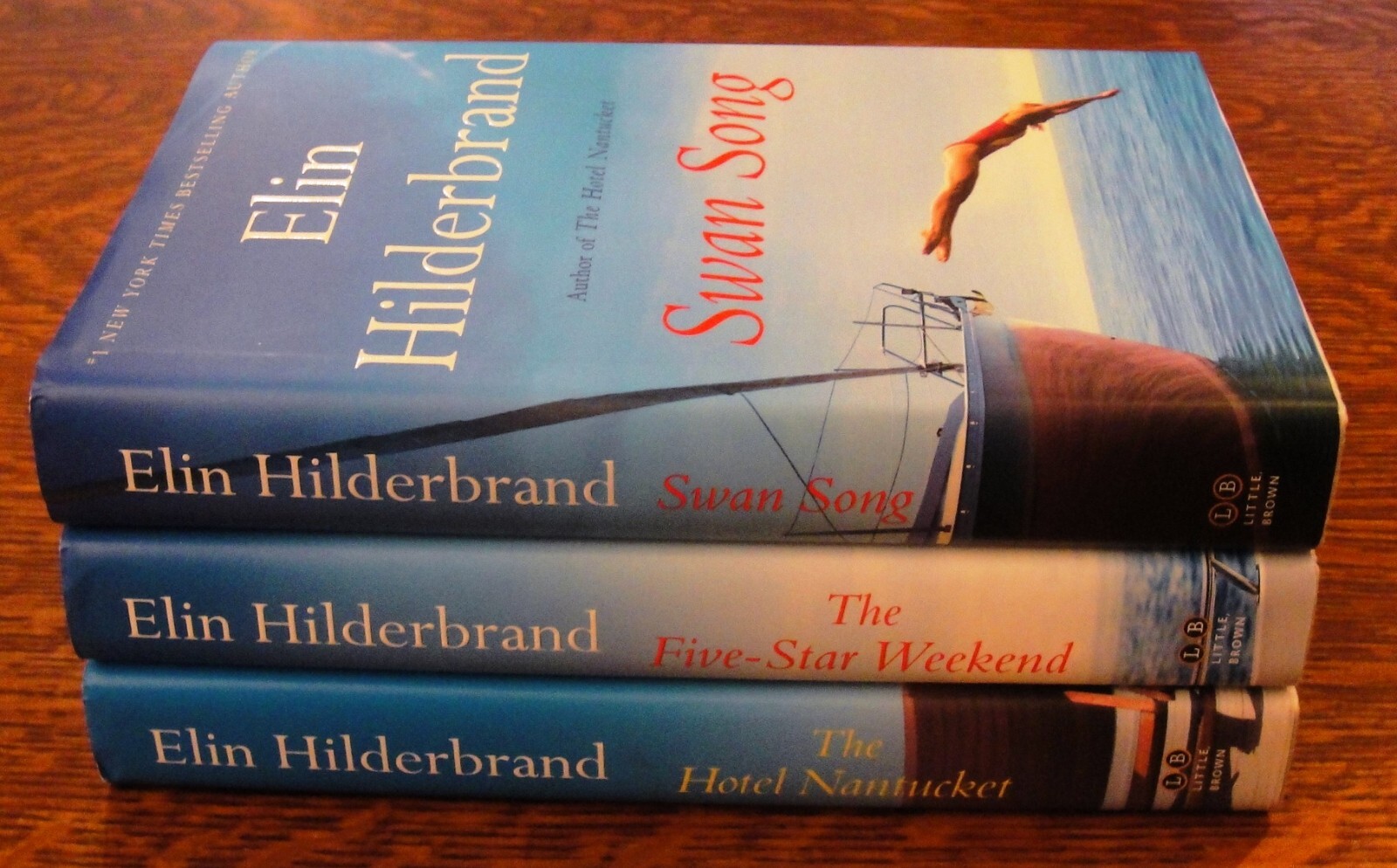 ELIN HILDERBRAND HC Book Lot THE FIVE-STAR WEEKEND + Swan Song + HOTEL NANTUCKET