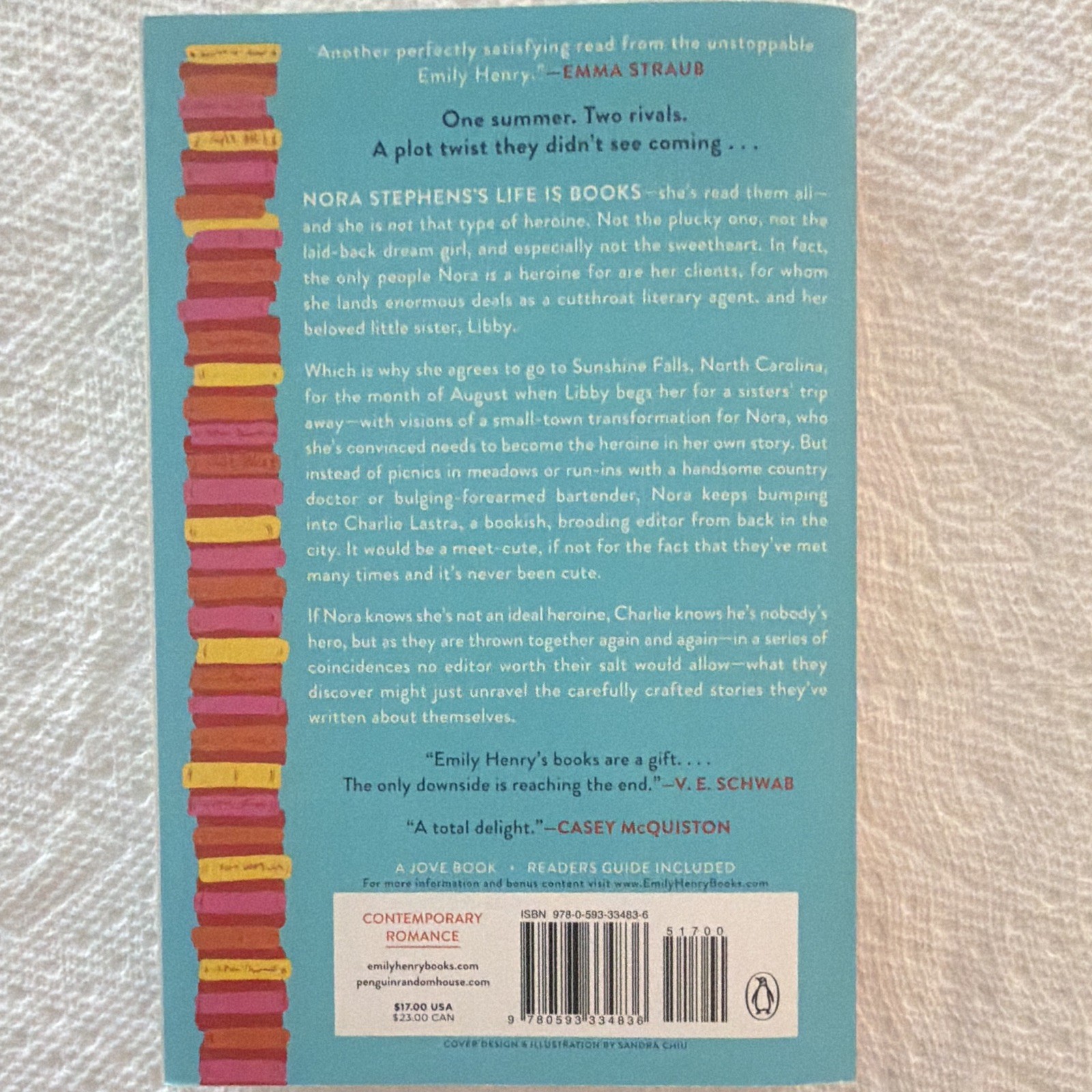 Emily Henry Book Lovers Trade Paperback 2022 Penguin Romance Readers Guide