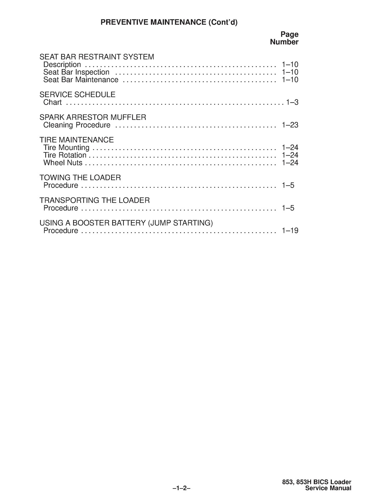 BOBCAT 853 Service Manual 1995 SN 508418001 Up – BOUND – COVERS – XL FOLDOUTS