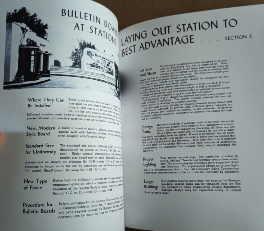 Sun Oil Co 1939 CATALOG Buildings That Serve Architects plans Gas Station SUNOCO