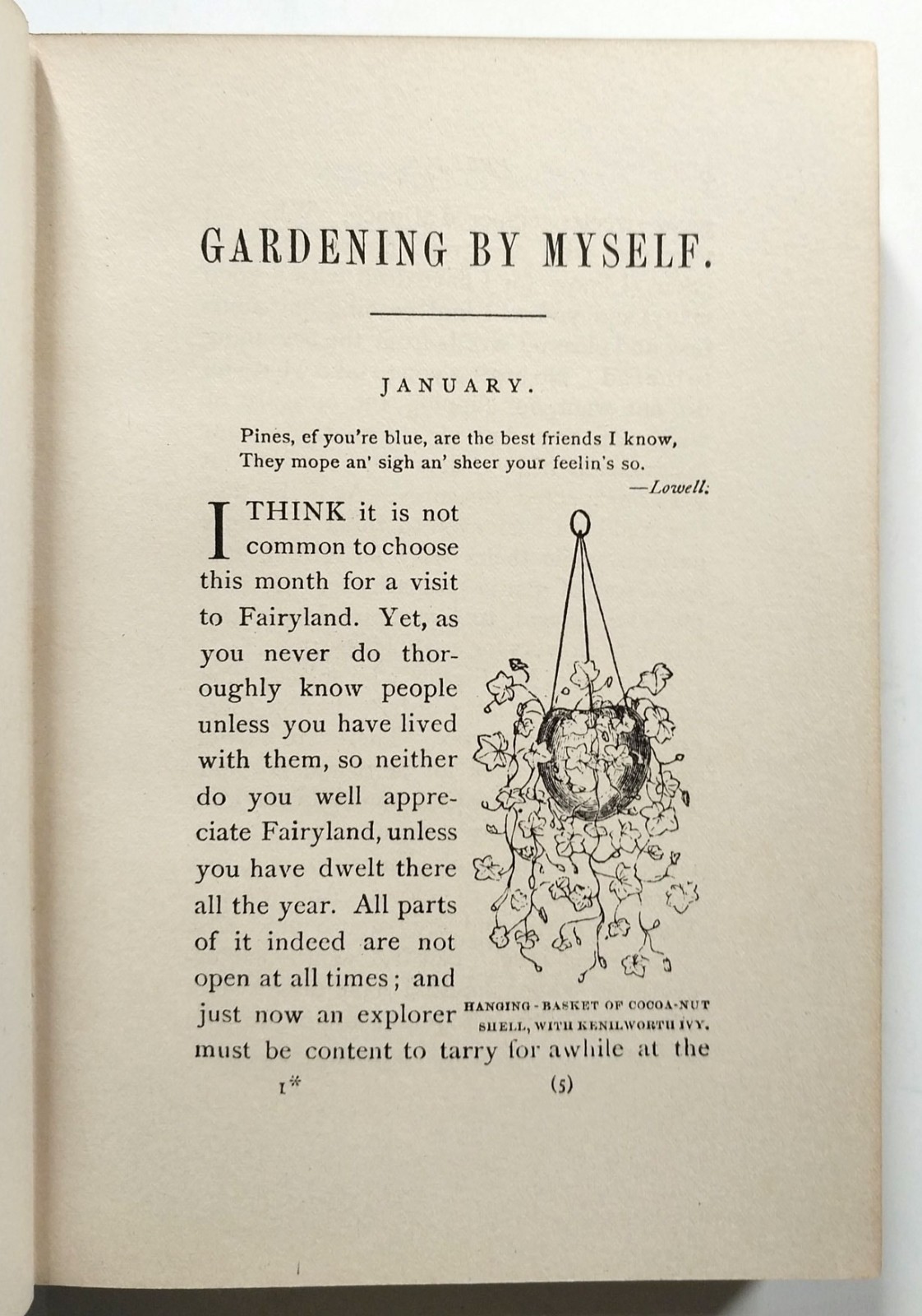 Gardening By Myself by Anna B Warner HC 1924 Duffield & Company