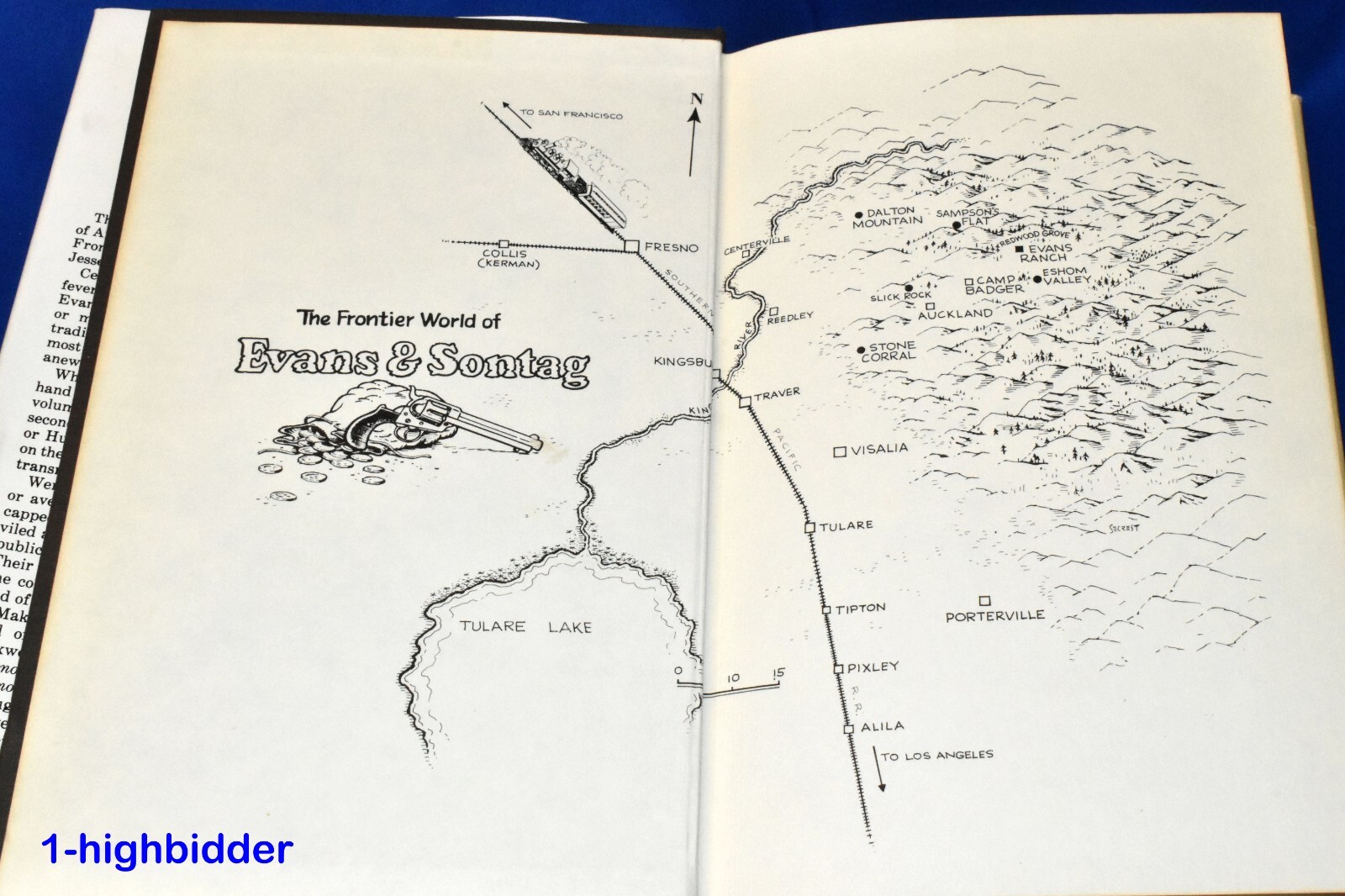 Evans and Sontag The Famous Outlaws of California History 1st Ed HCDJ Hu Maxwell