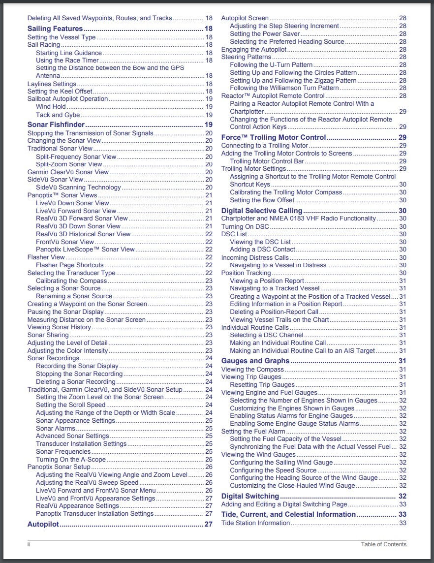 Garmin EchoMAP Plus 40 60 70 90 Owners Manual: 54 Pages, Color, Free Shipping