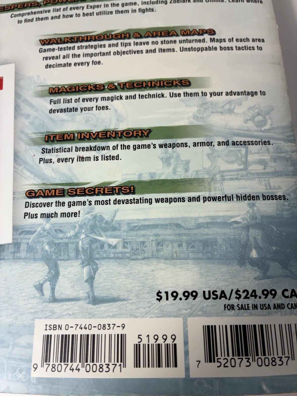Final Fantasy XII 12 Brady Games Signature Series Strategy Guide w/ Map Poster