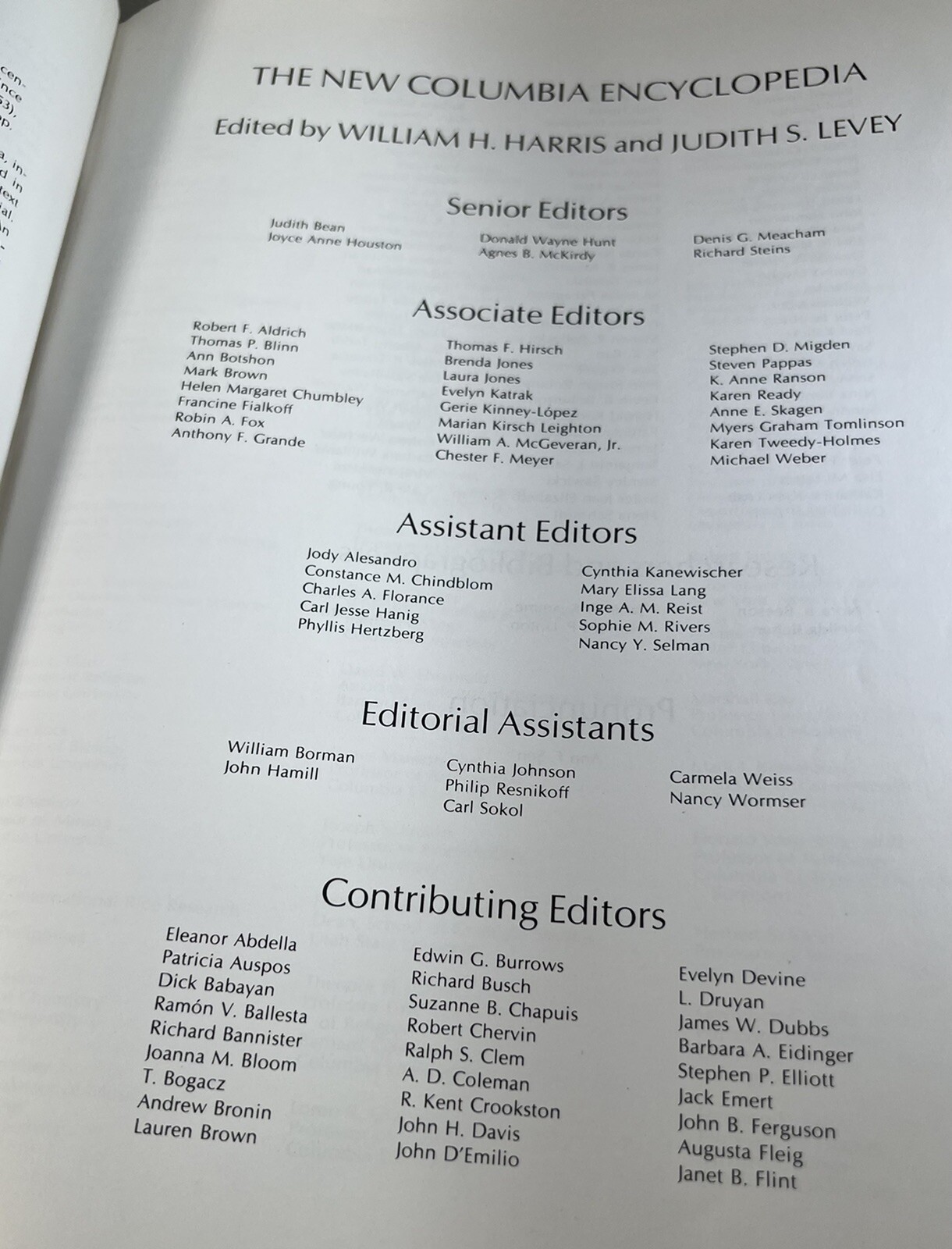 The New Columbia Encyclopedia fourth edition 1975