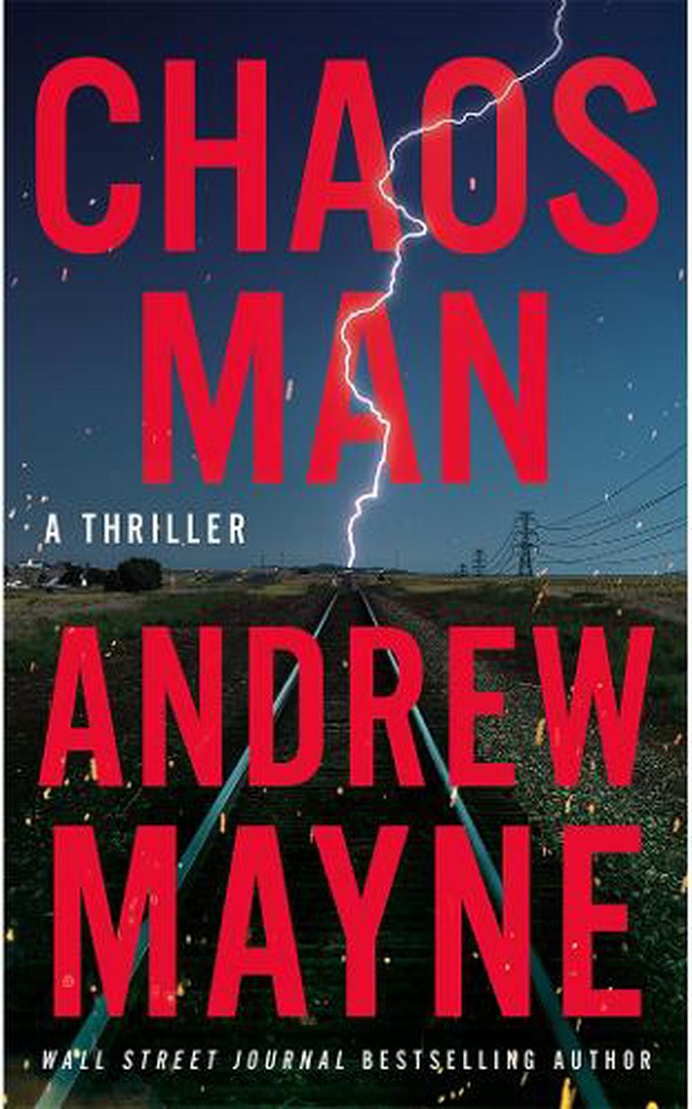 Chaos Man: A Thriller by Andrew Mayne Paperback Book