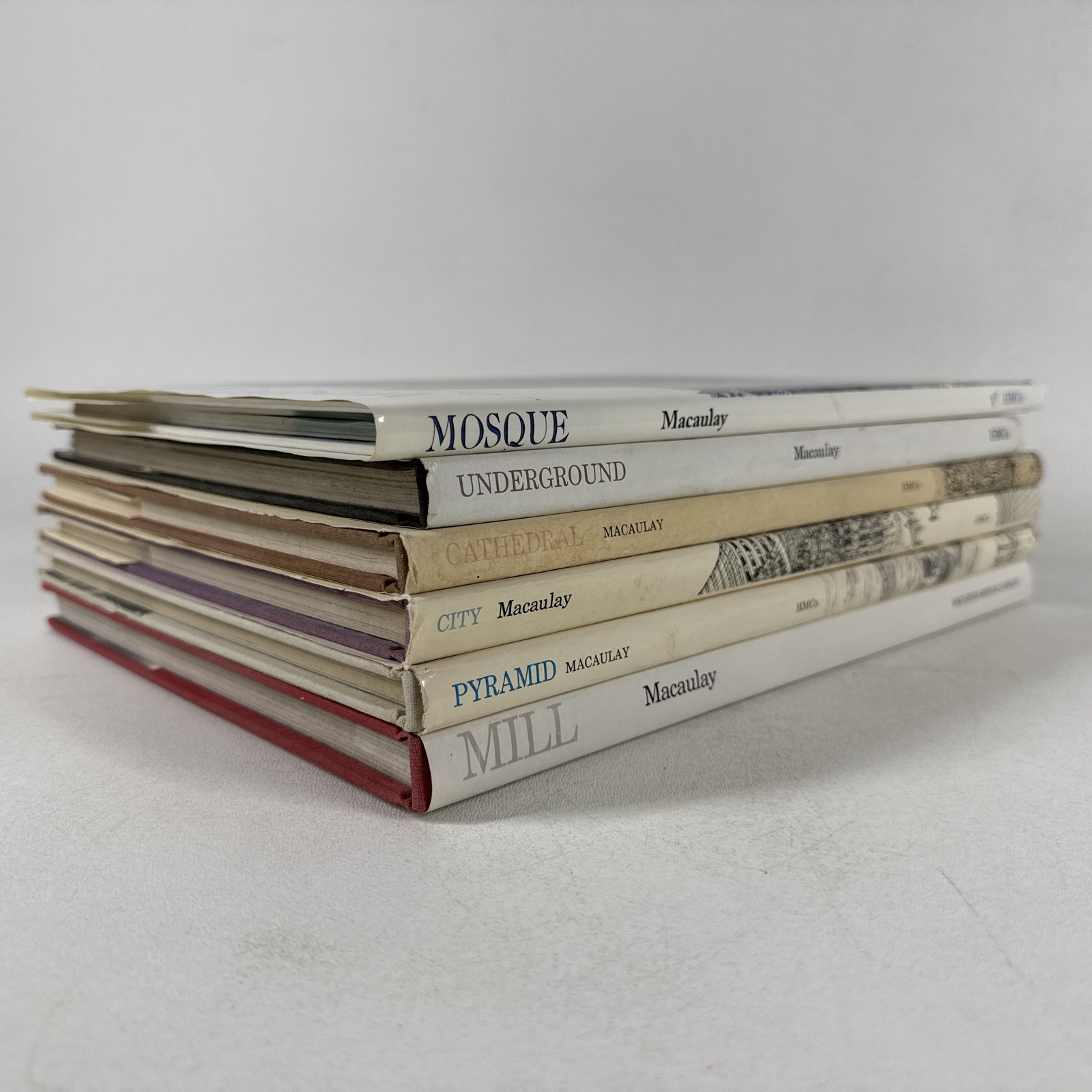 David Macaulay Architecture Book Lot 6 City Cathedral Mosque Castle SIGNED 1st