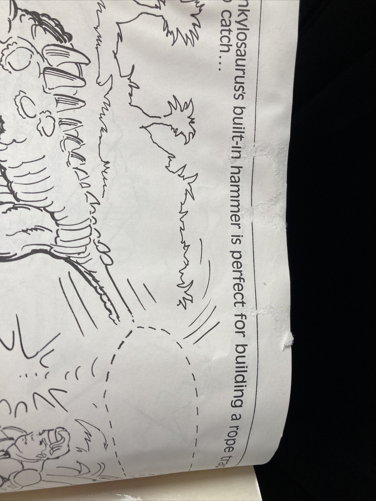 Unused VINTAGE 80s 1988 Golden STICKER FUN Coloring Book-DINO RIDERS #95