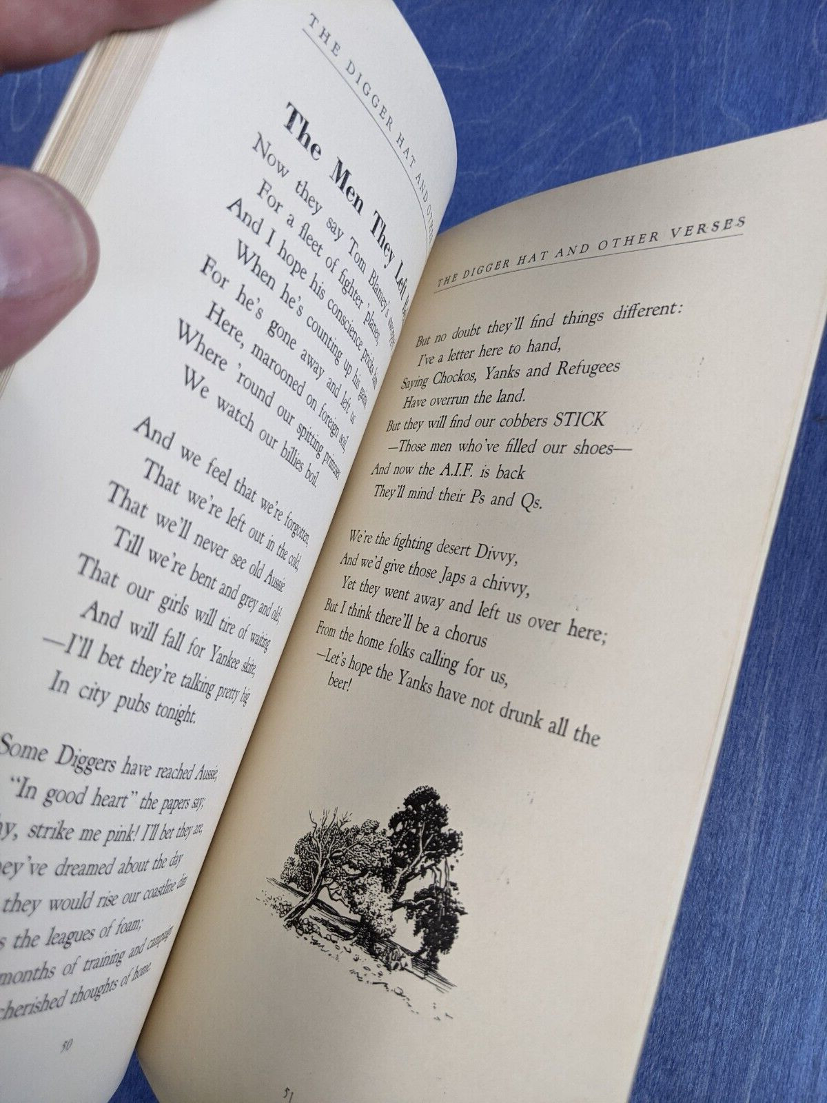 The Digger Hat & Other Verses – 1942 Tip Kelaher – Vintage WW2 Australian KIA