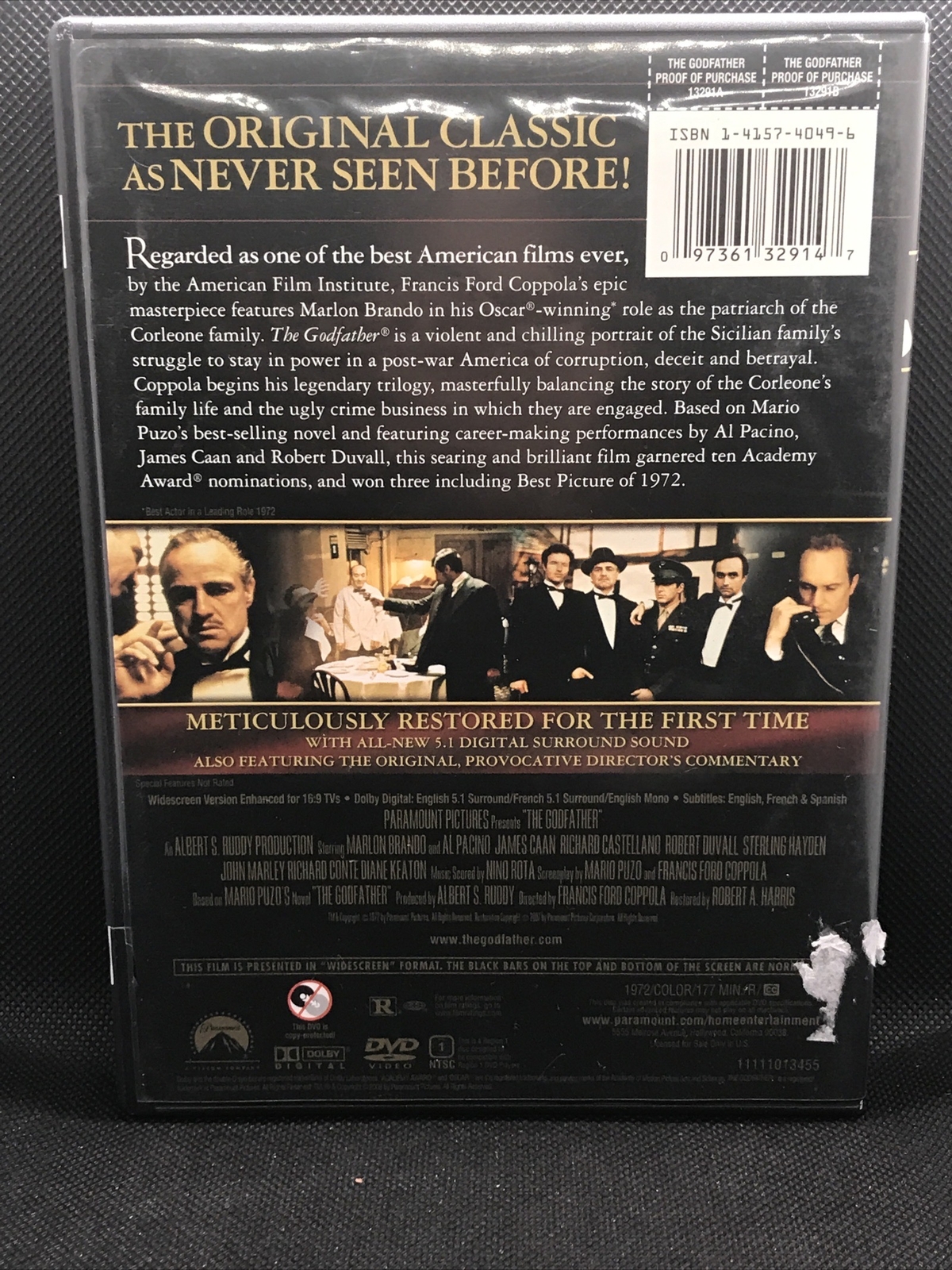 Book & DVD Lot First Edition Godfather’s Revenge by Mark Winegardner Mario Puzo