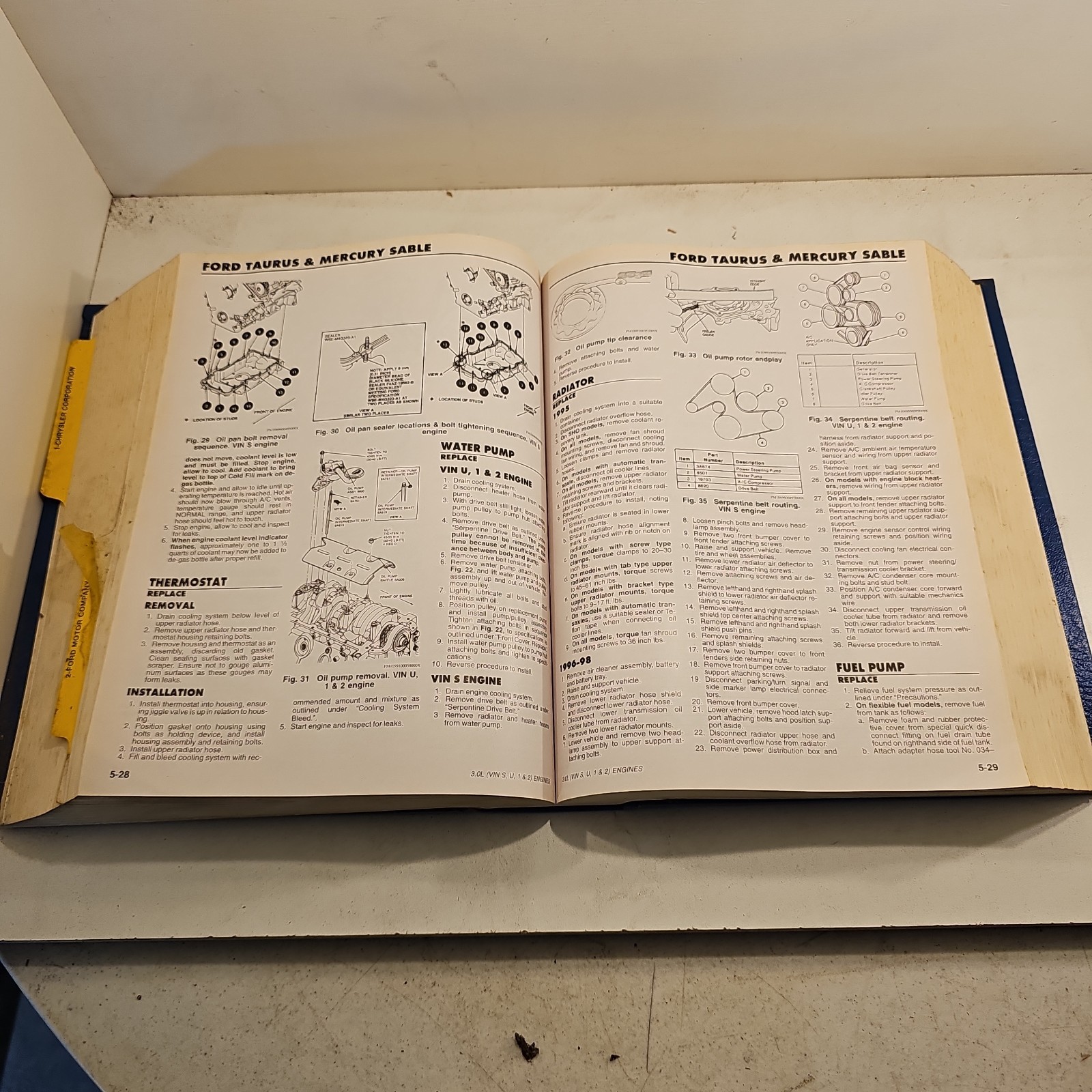 1995-98 Motor Auto Repair Manual Professional Services Trade 61st Edition Vol 2