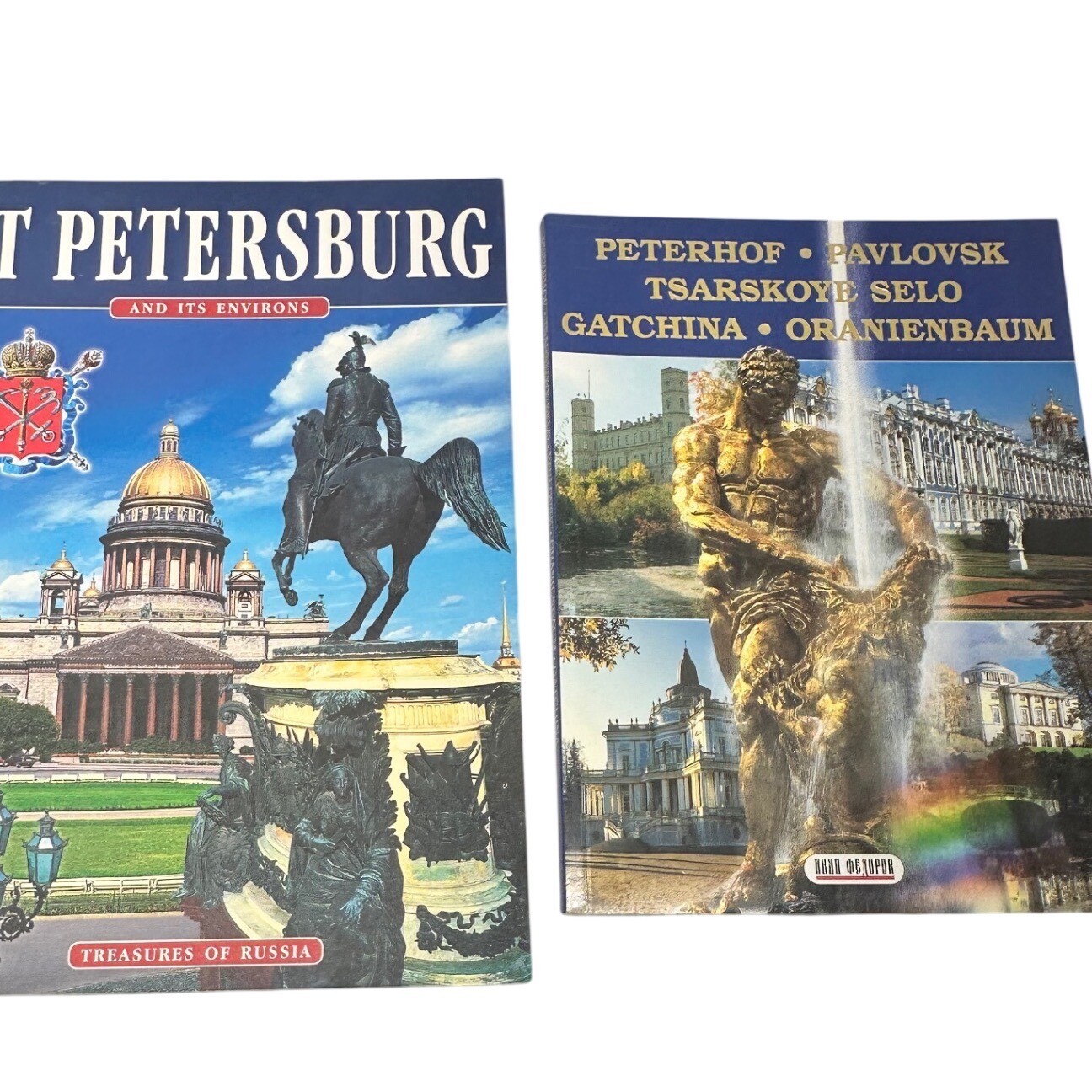 St Petersburg Treasures of Russia Book Set Peterhof Pavlovsk Gatchina Excellent