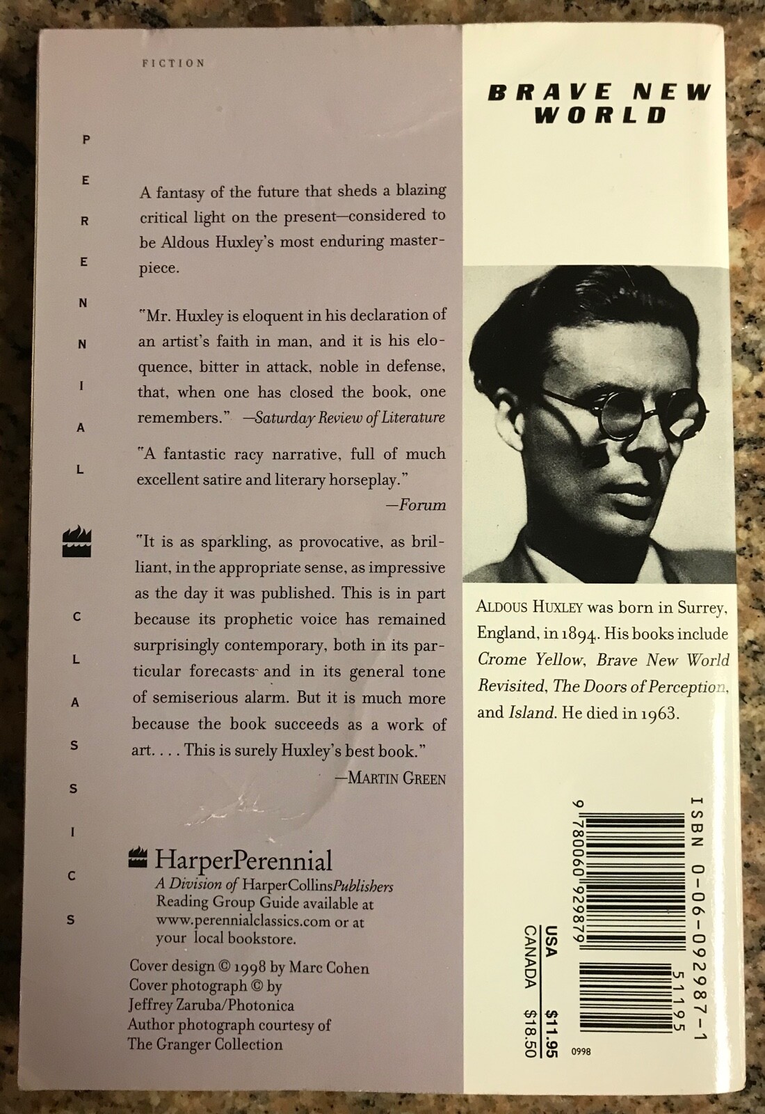 Brave New World by Aldous Huxley (Paperback) – 268 Pages