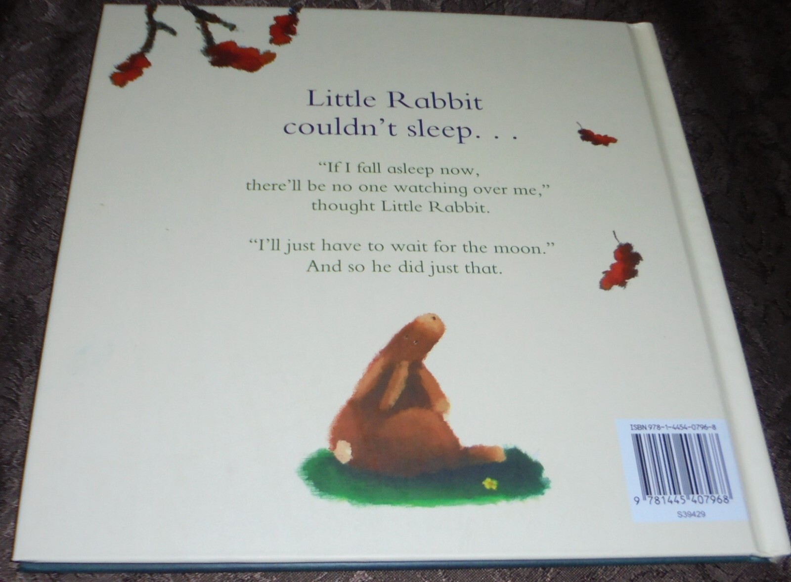 LITTLE RABBIT WAITS FOR THE MOON BOOK BY BETH SHOSHAN HARDCOVER 24CM X 24CM NEW