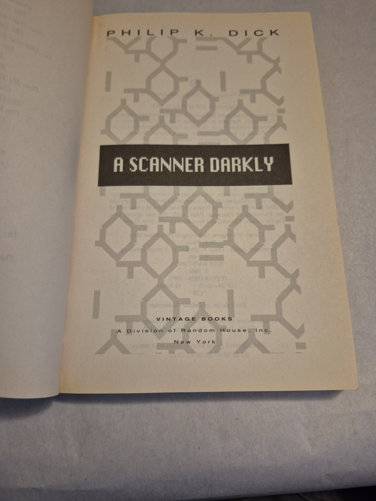 A Scanner Darkly by Philip Dick Vintage TPB Psychedelic Science Fiction