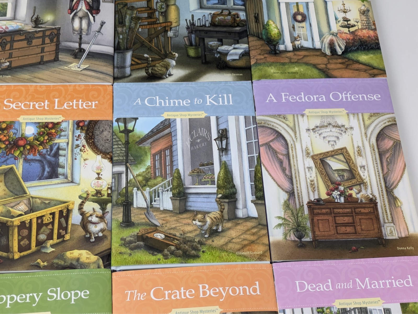 Antique Shop Mysteries Hardcover Lot of 22 Book Set w/Dustcovers GREAT SHAPE!