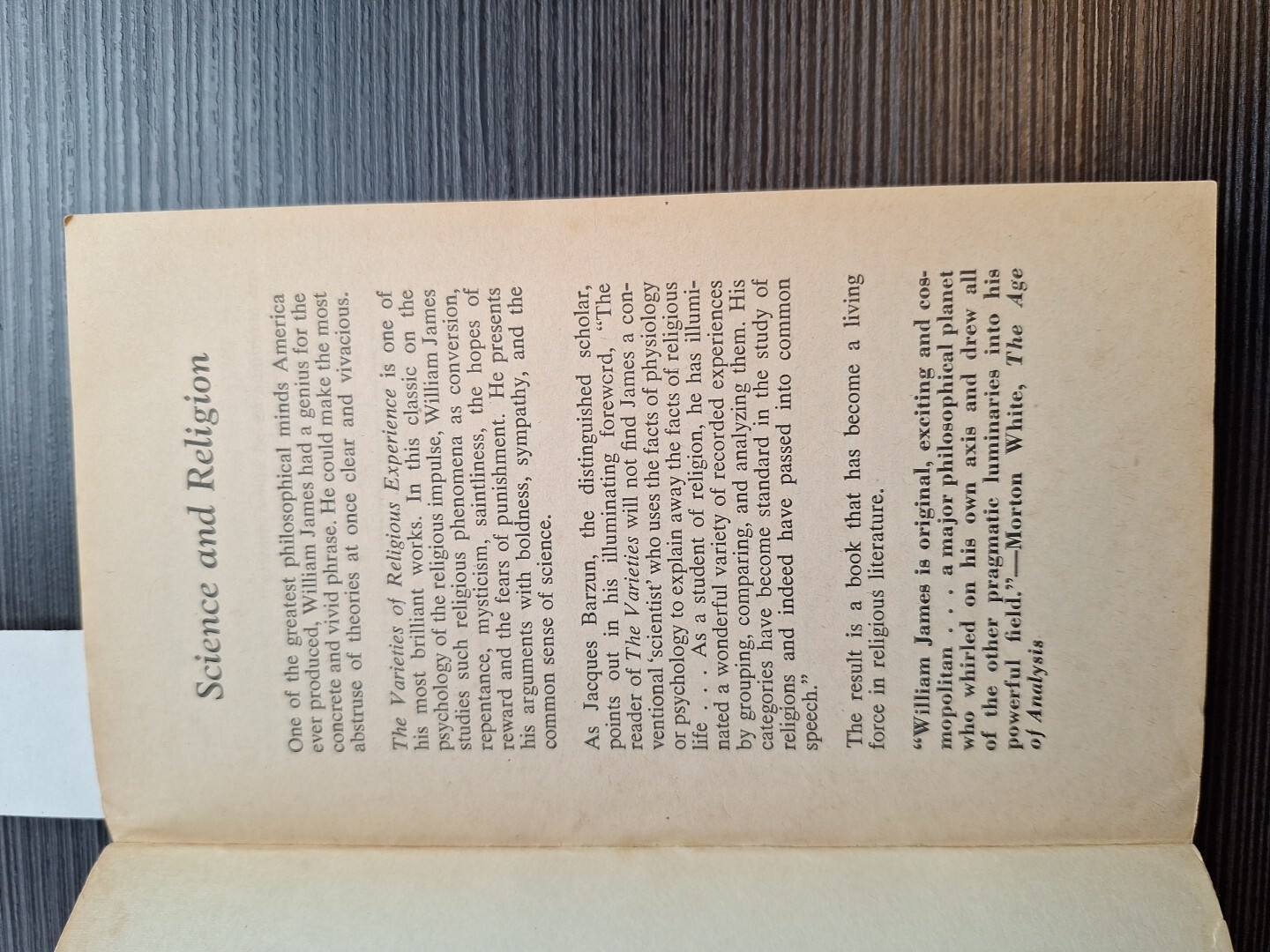 William James The Varieties of Religious Experience (Taschenbuch) 1958