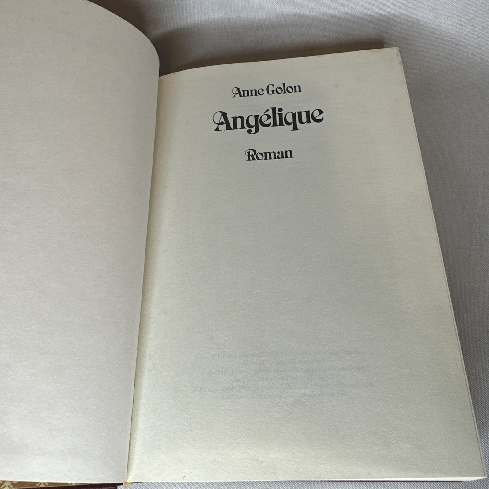 Angelique Roman By Anne Golon GERMAN Hardcover