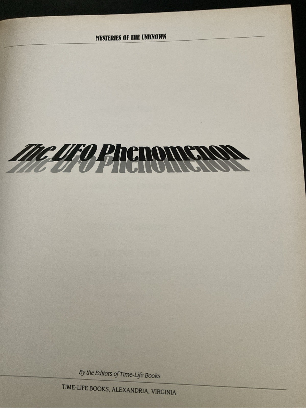 Vintage Time Life HC Mysteries of the Unknown “The UFO Phenomenon” B3714