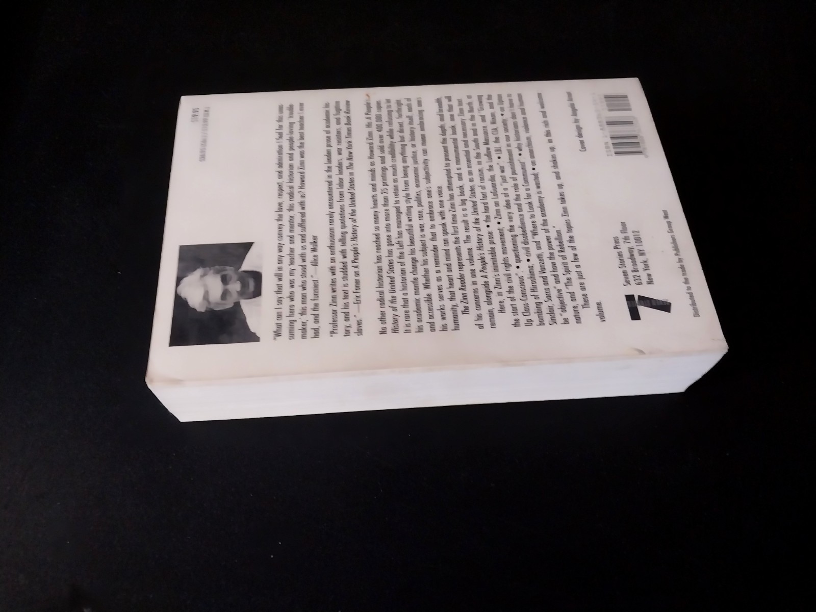 Howard Zinn – The Zinn Reader – Seven Stories Press First Edition 3rd Printing