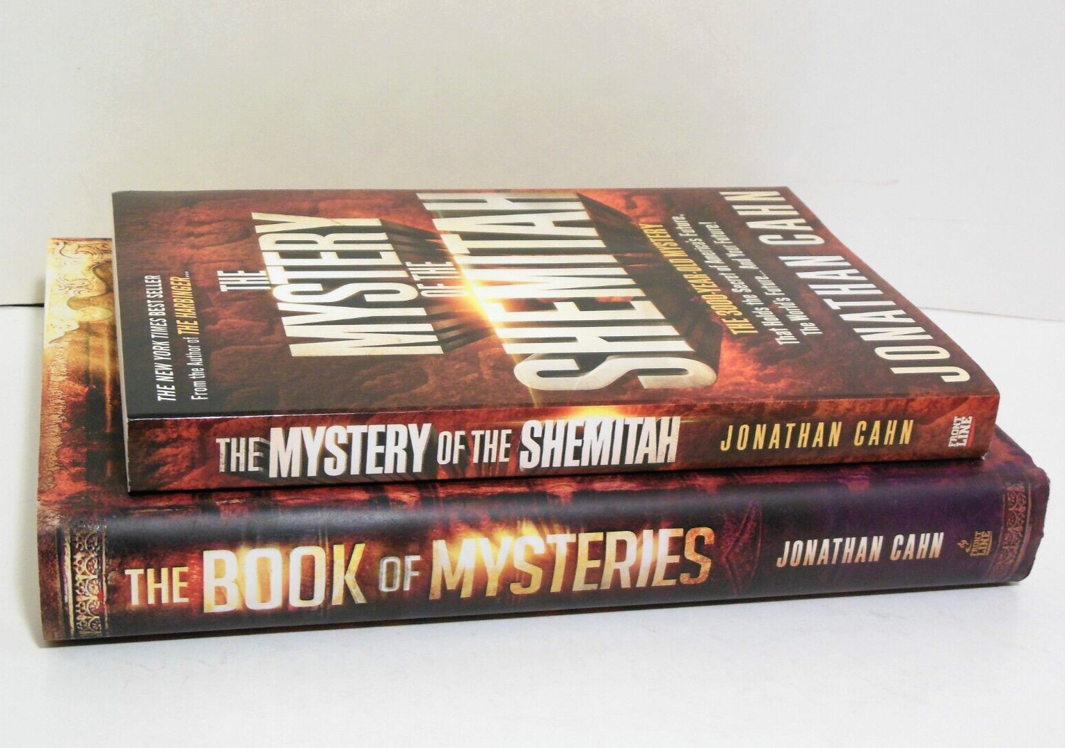 JONATHAN CAHN LOT Book of Mysteries AND Mystery of The Shemitah Cycles Secrets