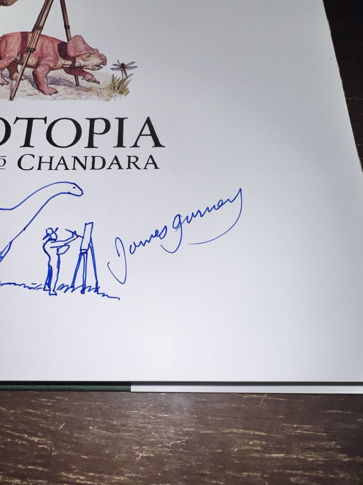Calla Edition Dinotopia Journey to Chandara Signed Dinosaur Drawing James Gurney