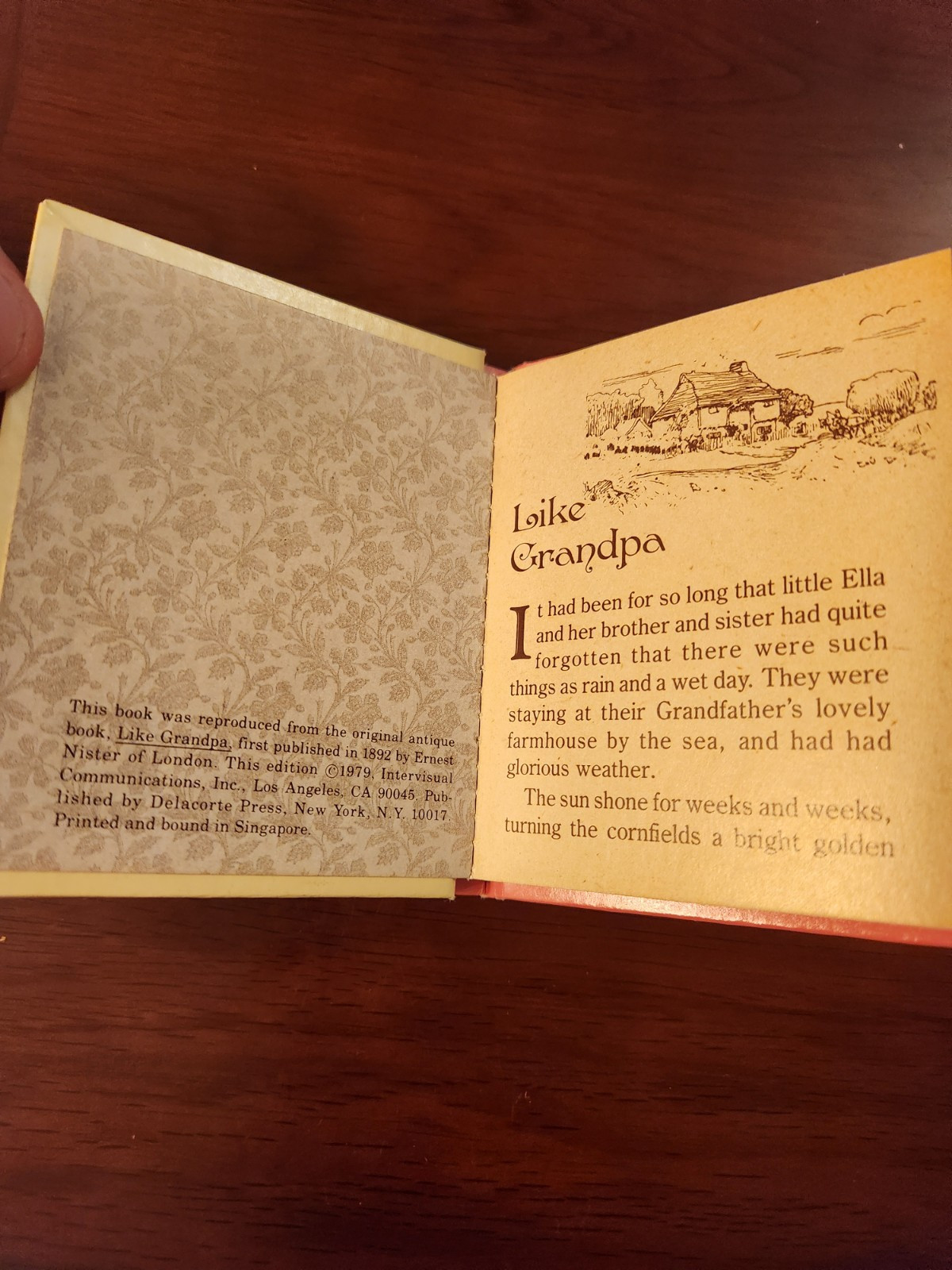 Golden Tales From Long Ago. Ernest Nister. 1979. Delacorte Press Antique Library