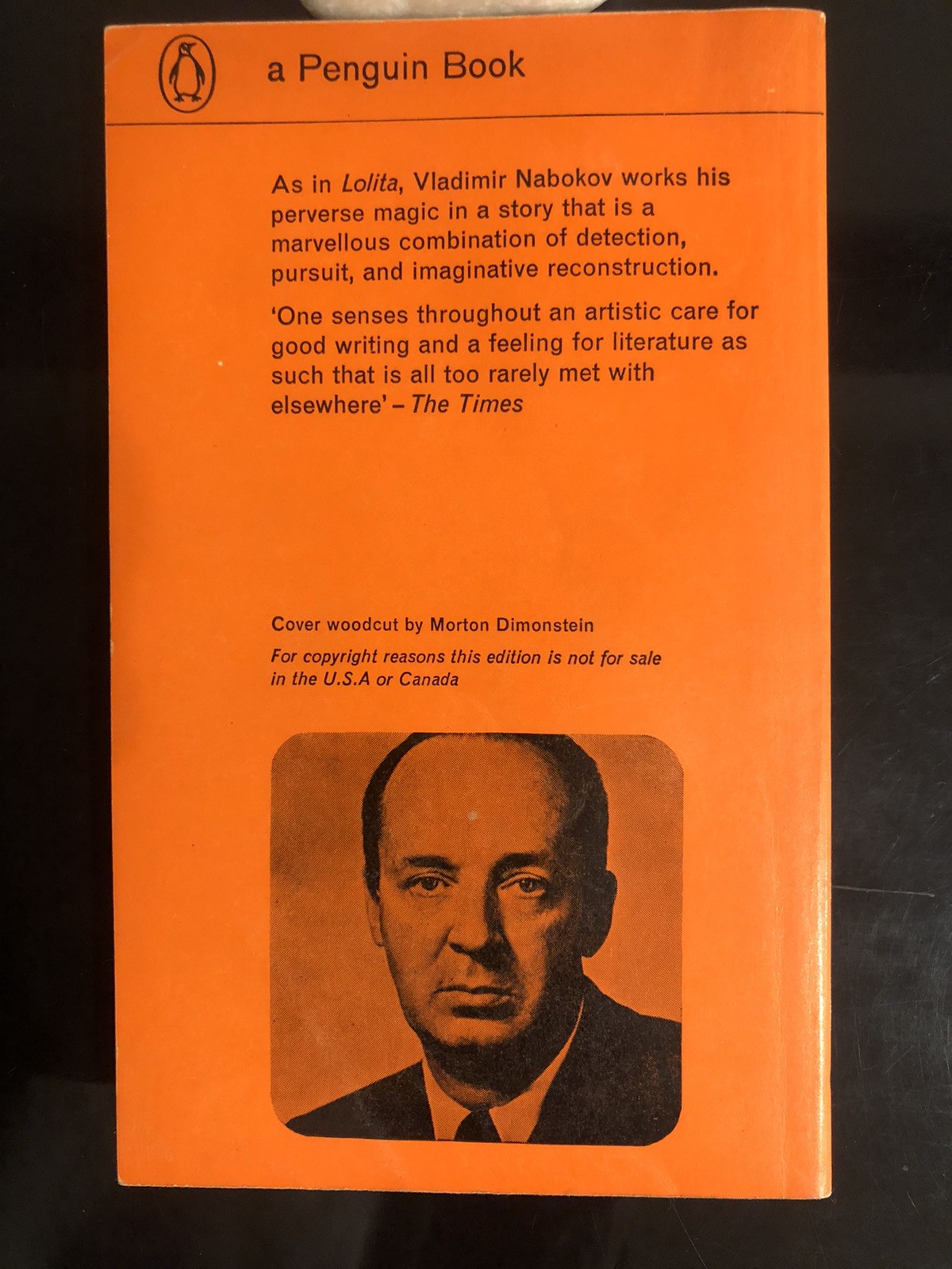 Vladimir Nabokov The Real Life Of Sebastian Knight Penguin UK 1964 First Ed. VG