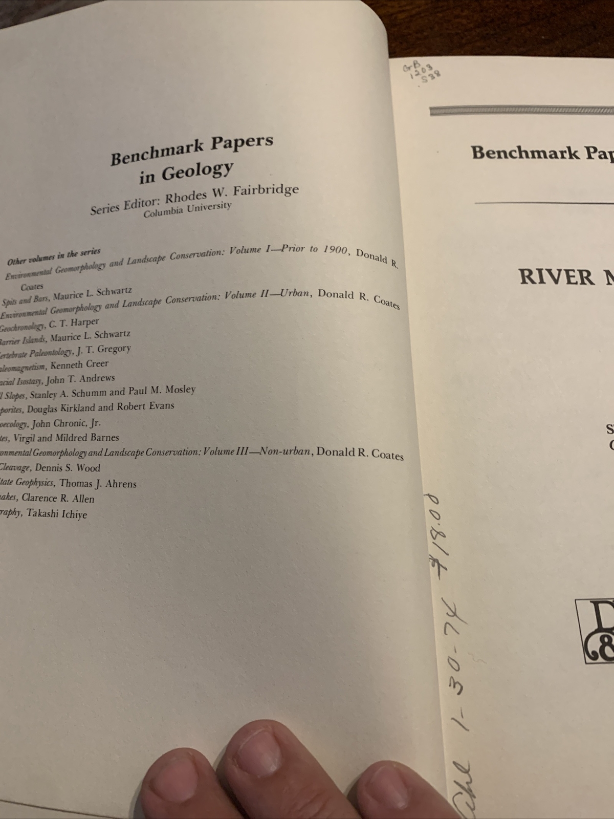 River Morphology Hardcover Stanley A. Schumm