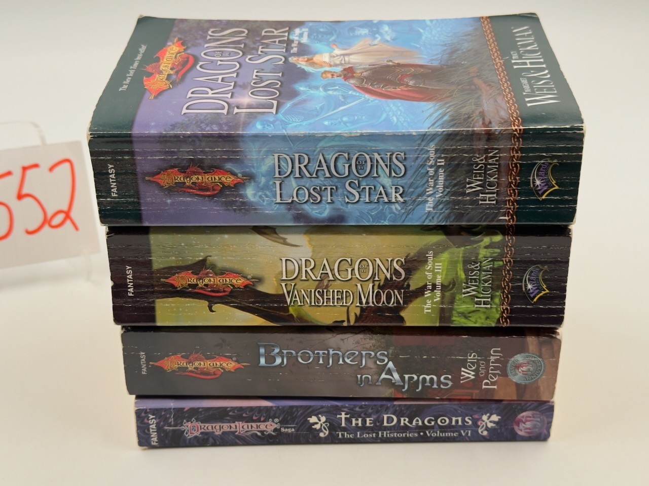 Dragonlance 5 PB Lot, Margaret Weis, Tracy Hickman WOTC TSR 1990s 2000s Vintage