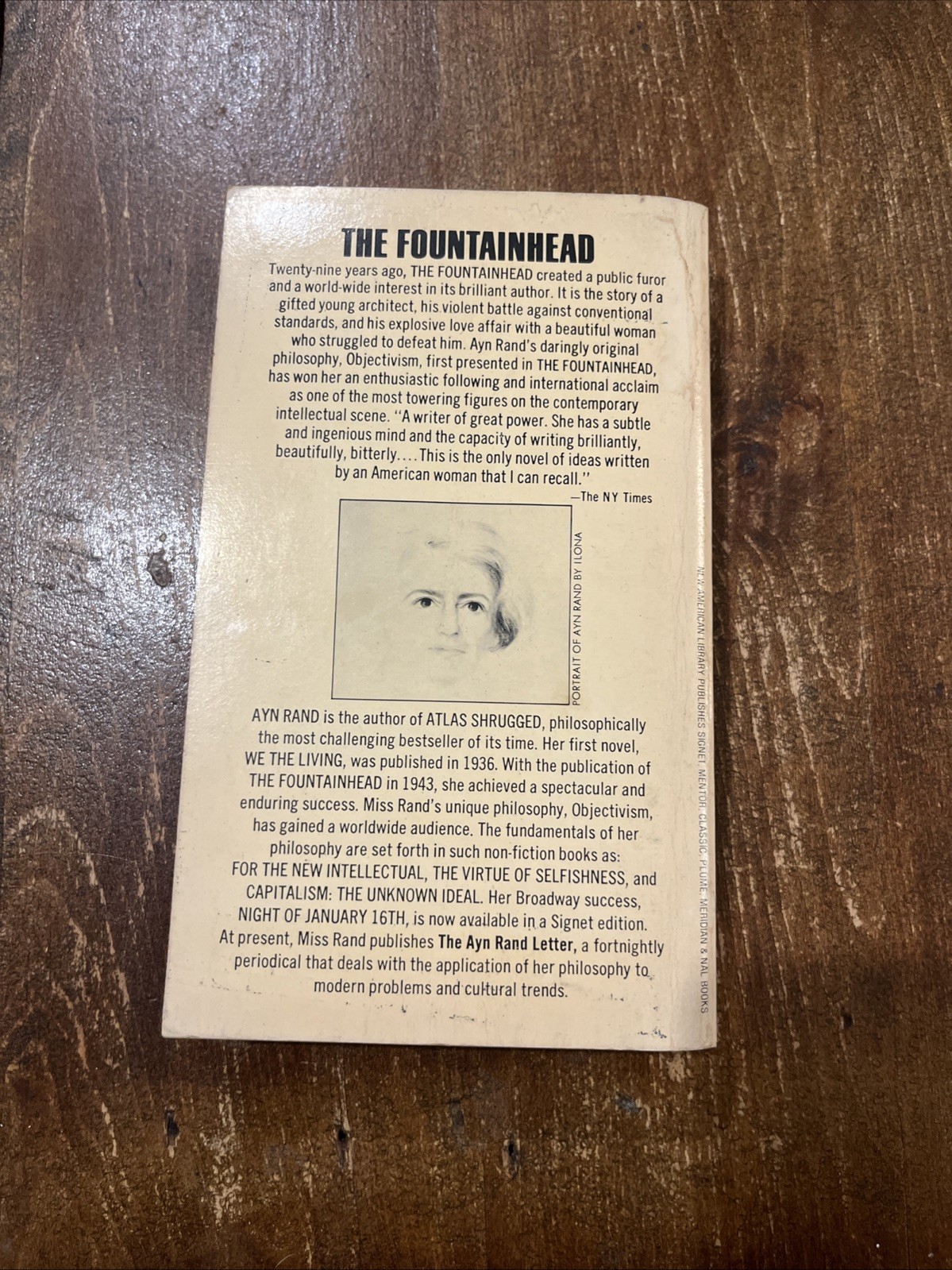 The Fountainhead By Ayn Rand (1971 Paperback)