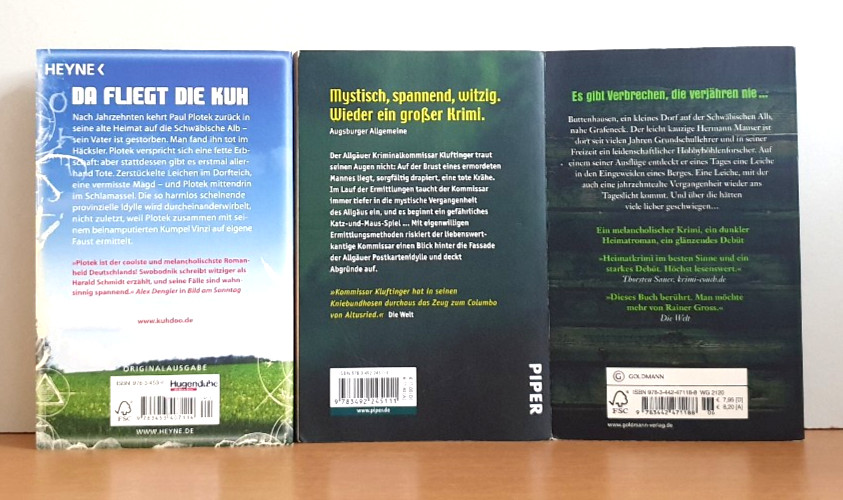 BUCHPAKET+KRIMI+THRILLER+6 BÜCHER +KLÜPFEL/KOBR+ANDREAS FÖHR+TB+HC+BUNDLE