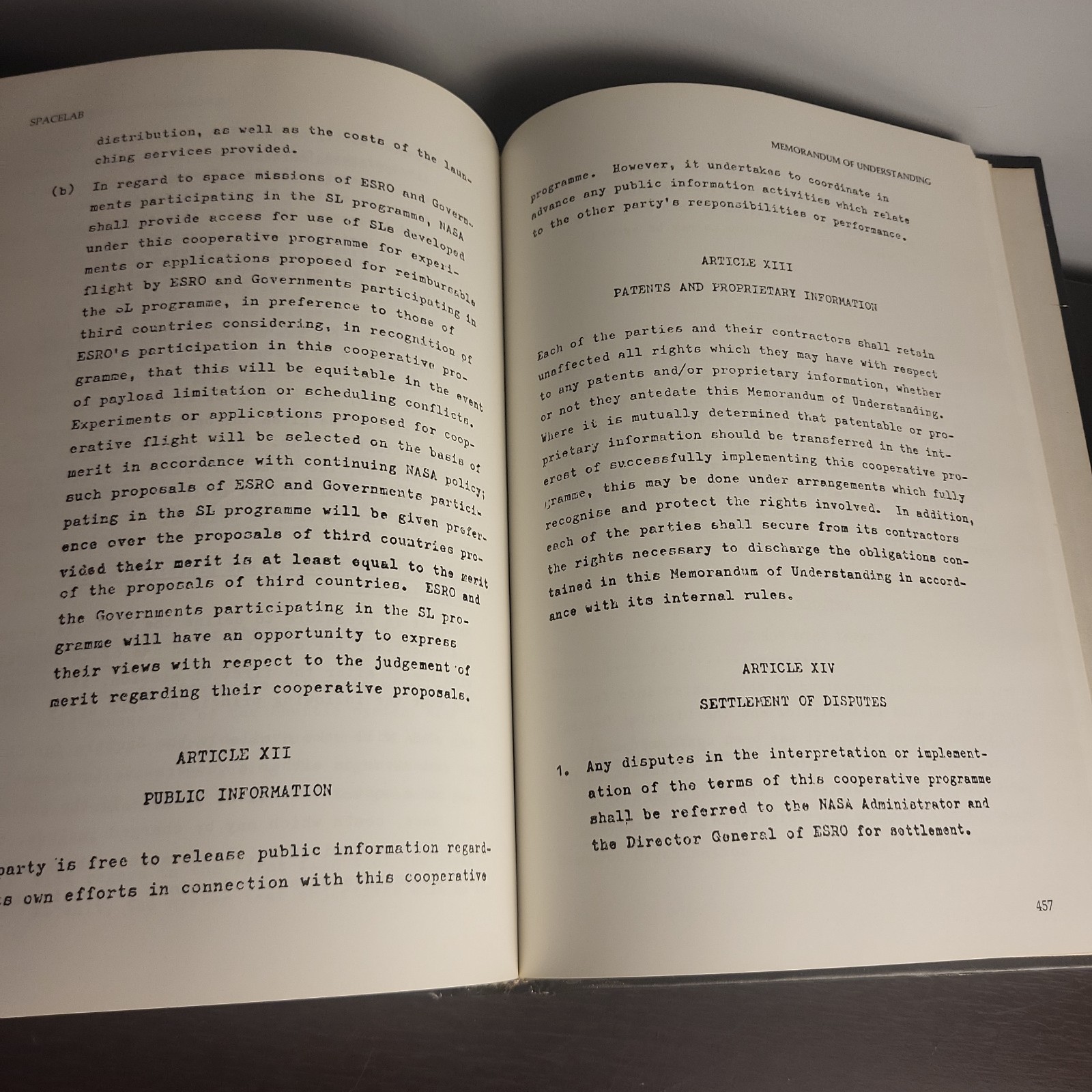 SPACELAB: An International Success Story (NASA SP-487) Douglas R. Lord HC 1987