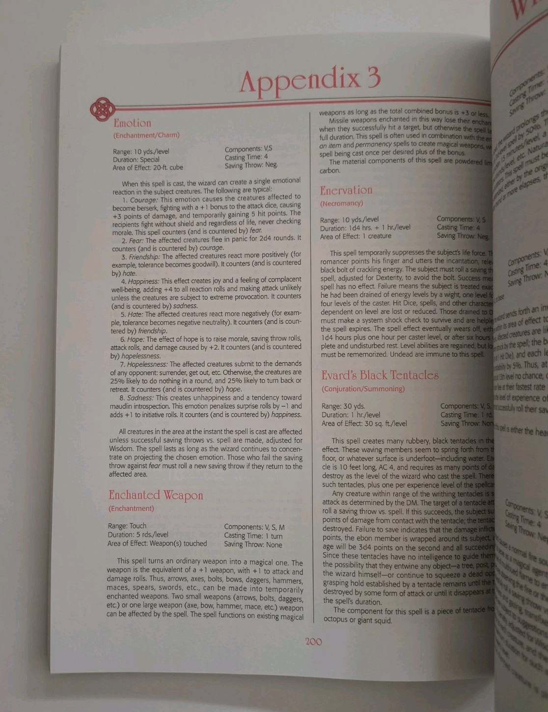 Advanced Dungeons and Dragons 2nd Edition Players Handbook Reprint Softcover
