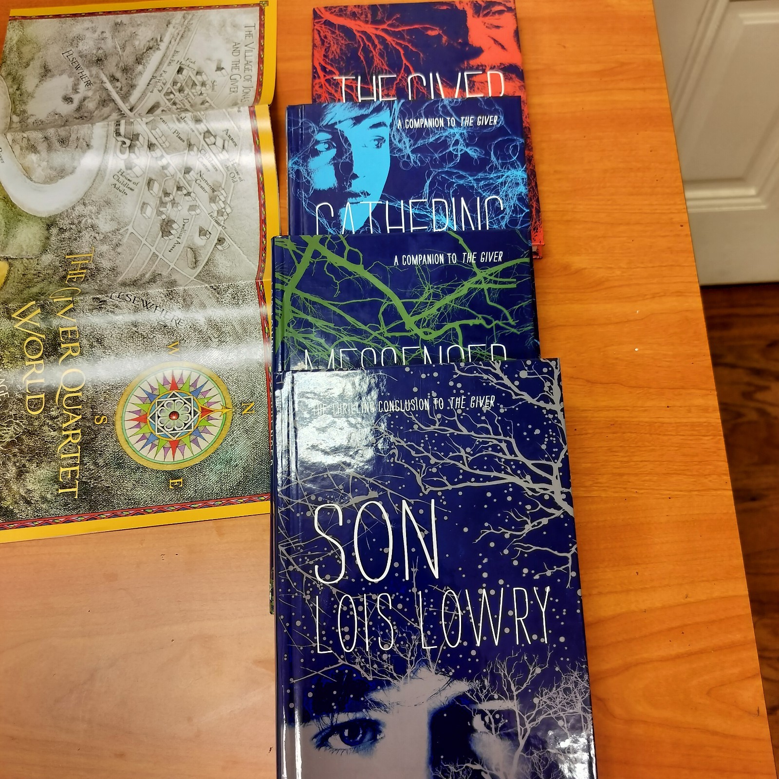 The Giver Quartet Boxed Set By Lois Lowry 4 Hardback Book Box Set With Map