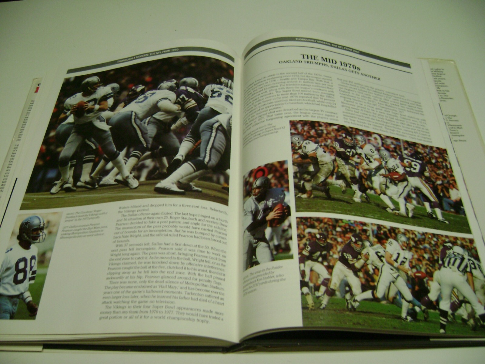 Huge 1987 Hardcover Book THE PICTORIAL HISTORY OF FOOTBALL,420 Pages Many Photos