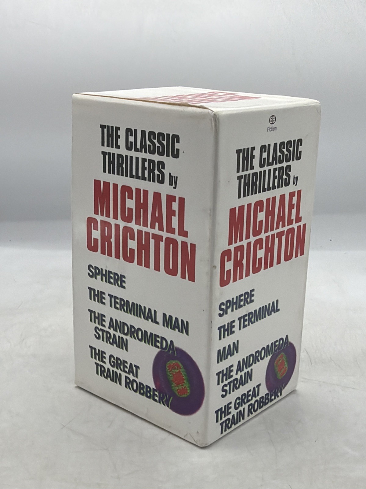 Vintage Michael Crichton Classic Thrillers 4 Book Box Set Andromeda Terminal ++