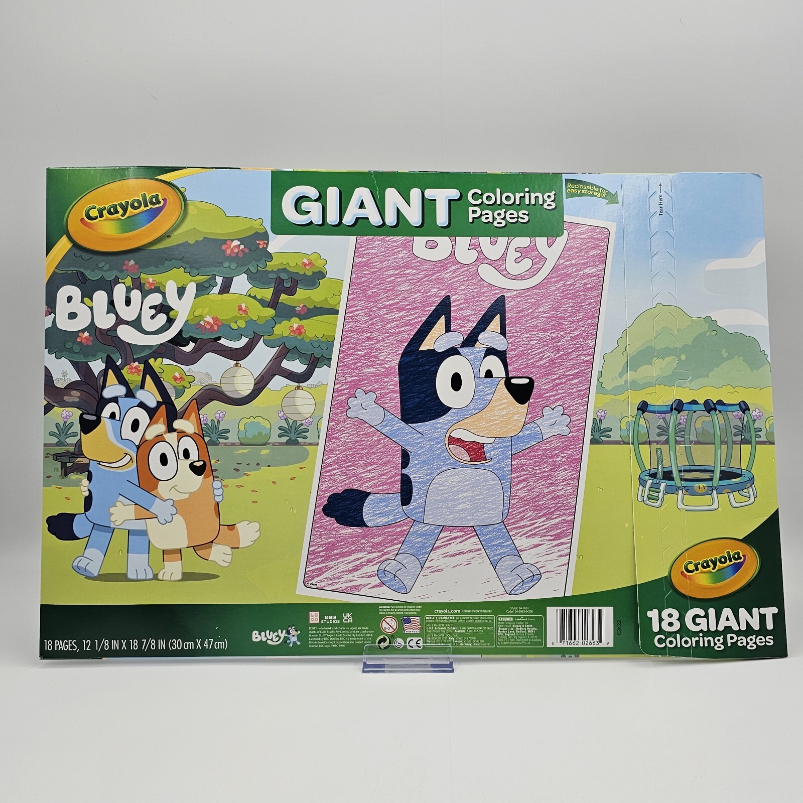 Crayola Bluey Giant Coloring Pages Coloring Book 18 Pages 18 in