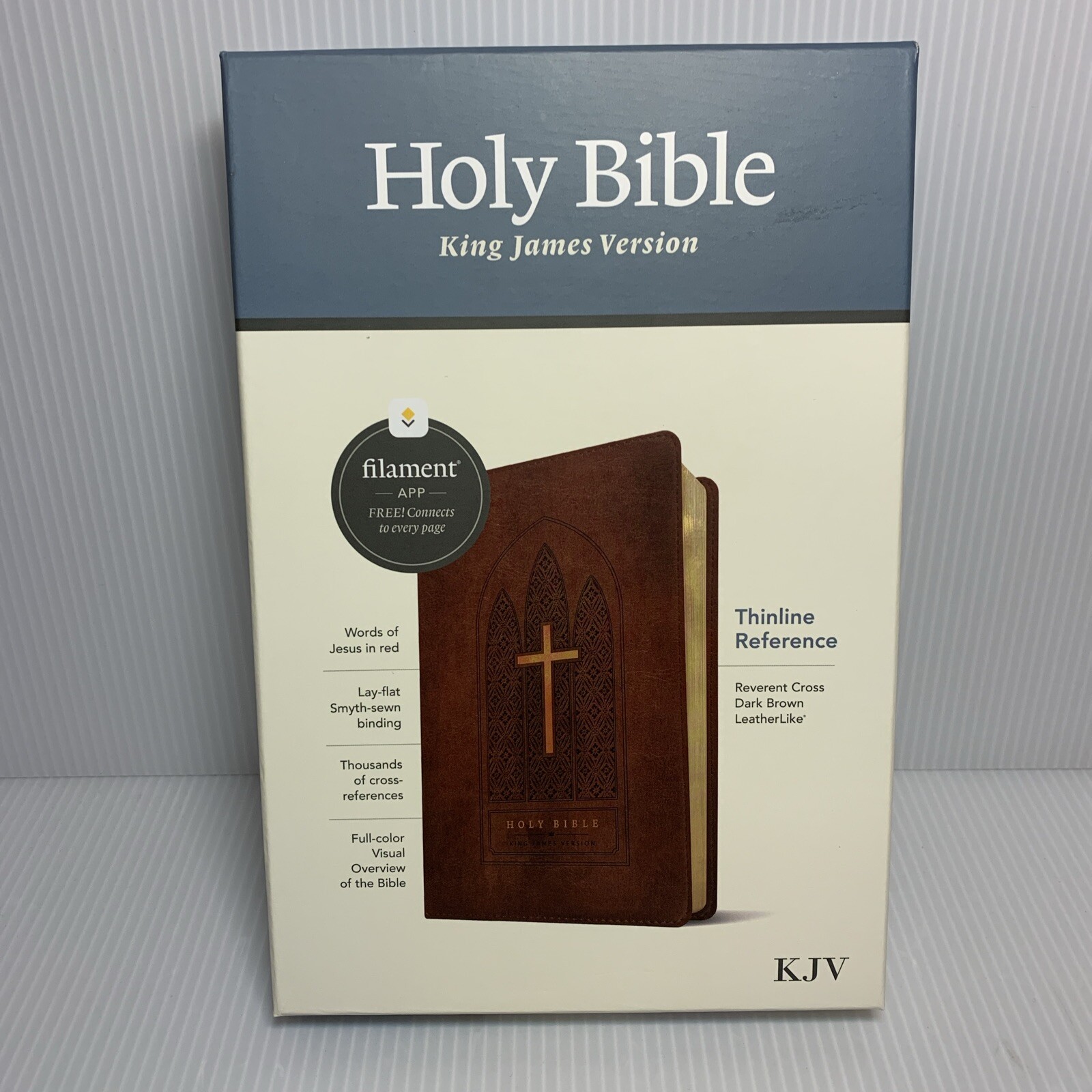 KJV Thinline Reference Bible, Filament-Enabled Edition, Red Letter, LeatherLike