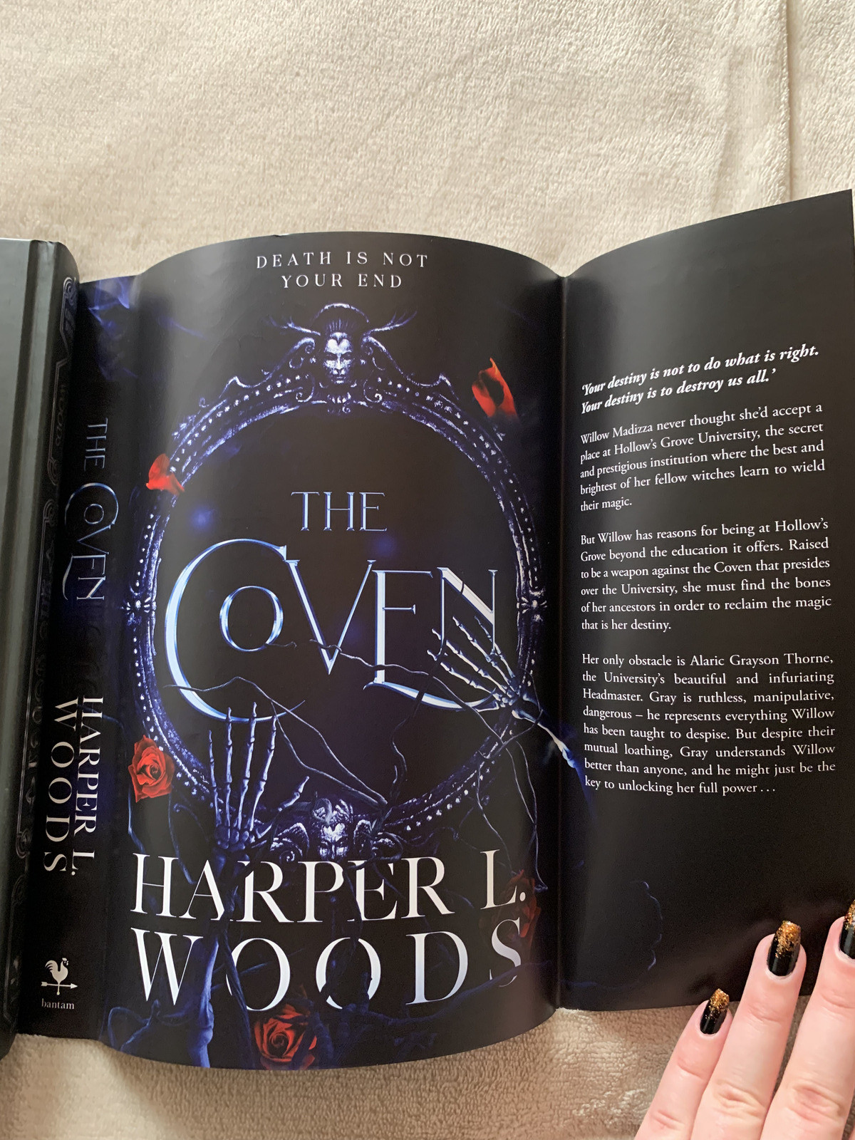 The Coven Fairyloot Exclusive Signed Edition by Harper L. Woods Stenciled Edges