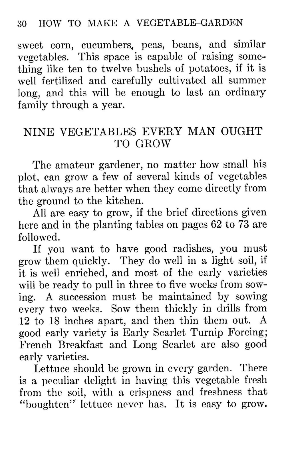 How To Make A Vegetable Garden 1915 (73 Pages)