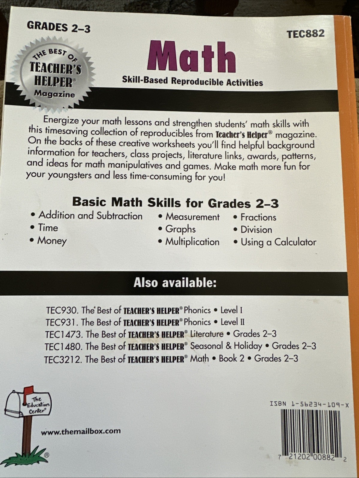 The Best of Teacher’s Helpers Reproducibles and Activities, Grades 2-3 FREE SHIP