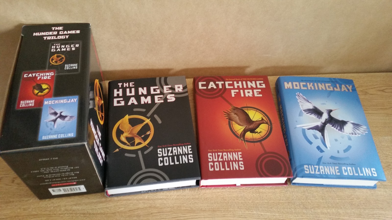 The Hunger Games Trilogy Box Set by Suzanne Collins – 1st Edition Hardcovers
