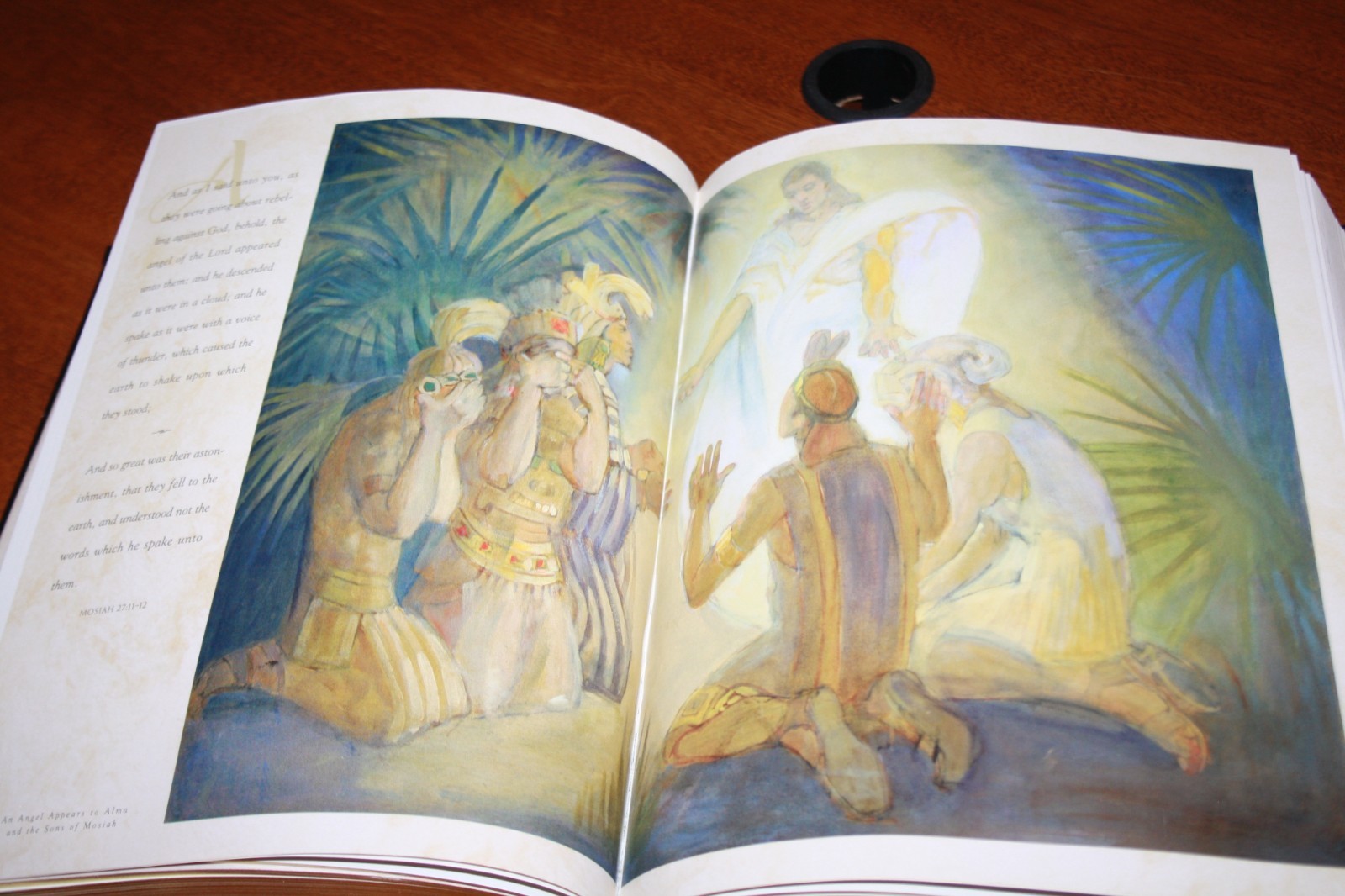 The Book of Mormon Heirloom LDS Edition Simulated Leather Minerva Teichert 2001
