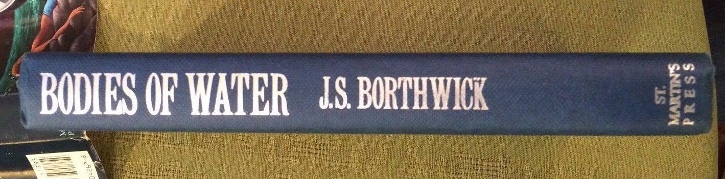 1990 BODIES OF WATER A Murder Mystery By J.S. BORTHWICK Hardcover Book 1st Ed.